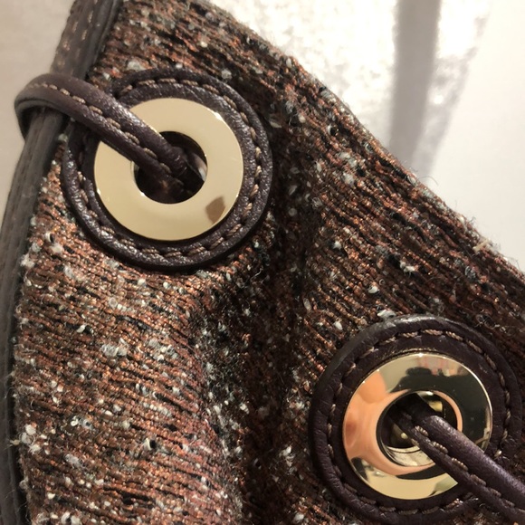 Helen Kaminski mahogany brown wool leather bucket bag - Picture 6 of 15